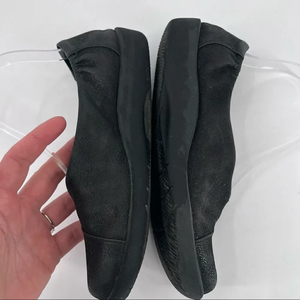 Clarks Sillian Holly‎ black flats slip on shoes Cloudsteppers size 7.5